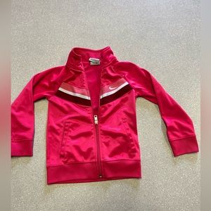 Nike brand girls size 5 zip up sweater jacket